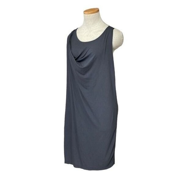 Vince Sleeveless Dress Grey Jersey Knit Modal Draped Size Small - Picture 2 of 15